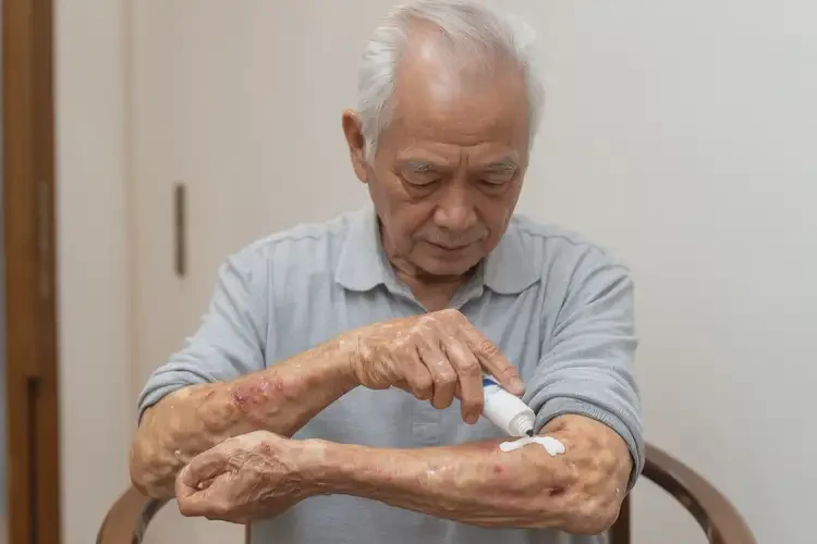 老年人手臂上偶爾起濕疹能徹底自愈嗎(圖3)