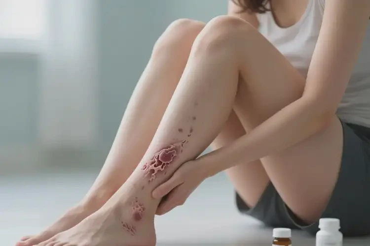 女人小腿上起濕疹不管它會自己好嗎(圖3)