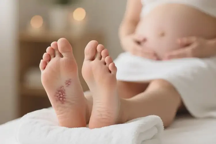 產(chǎn)婦腳上有濕疹能靠自己自愈嗎(圖2)