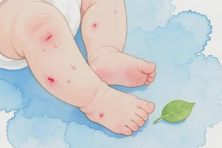 嬰兒小腿長濕疹可以徹底自愈嗎(圖1)