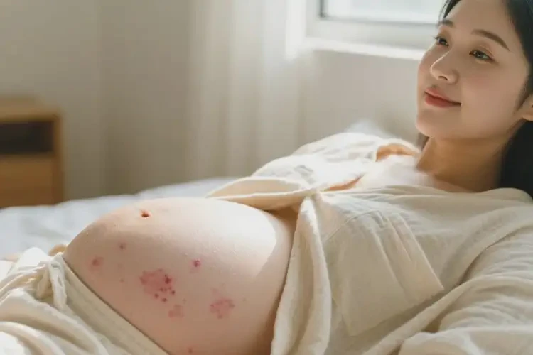 孕婦肚子上出現(xiàn)濕疹不管它會(huì)自己自愈嗎(圖4)