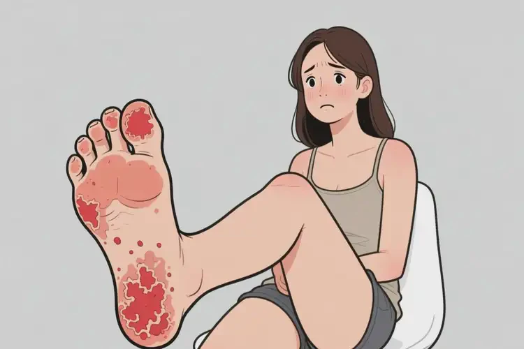 女生腳上起濕疹不管它會(huì)自己好嗎(圖4)