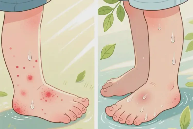 孩子腳上容易起濕疹可不可以徹底自愈(圖3)