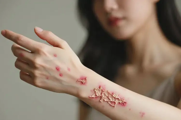 女人手臂經(jīng)常長濕疹能徹底自愈嗎(圖2)