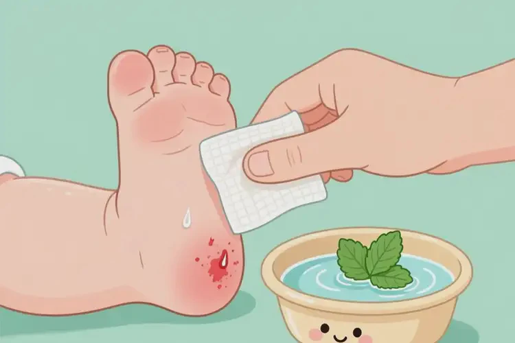 小兒腳上經(jīng)常起濕疹可不可以徹底自愈(圖1)