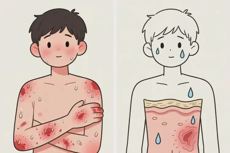 男生四肢容易起濕疹可不可以徹底自愈(圖3)