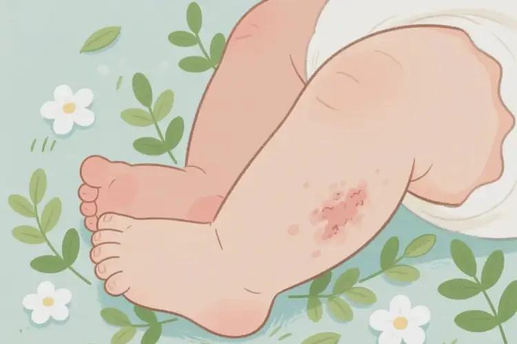 嬰幼兒大腿偶爾起濕疹可以徹底自愈嗎(圖2)