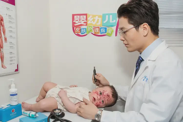 新生兒臉上長濕疹可以徹底自愈嗎(圖2)