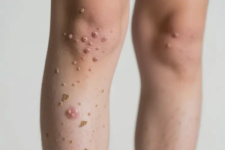 青年人小腿上出現(xiàn)濕疹不管它會(huì)自己痊愈嗎(圖2)