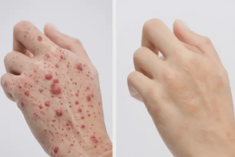 女生手上有濕疹可以徹底自愈嗎(圖1)
