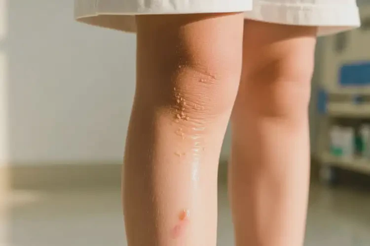 孩子小腿上有濕疹不管它會(huì)自己自愈嗎(圖4)