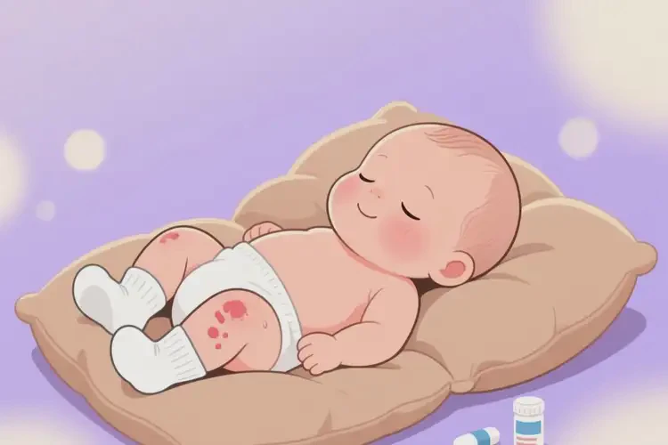 新生兒大腿上容易長濕疹能靠自己自愈嗎(圖1)