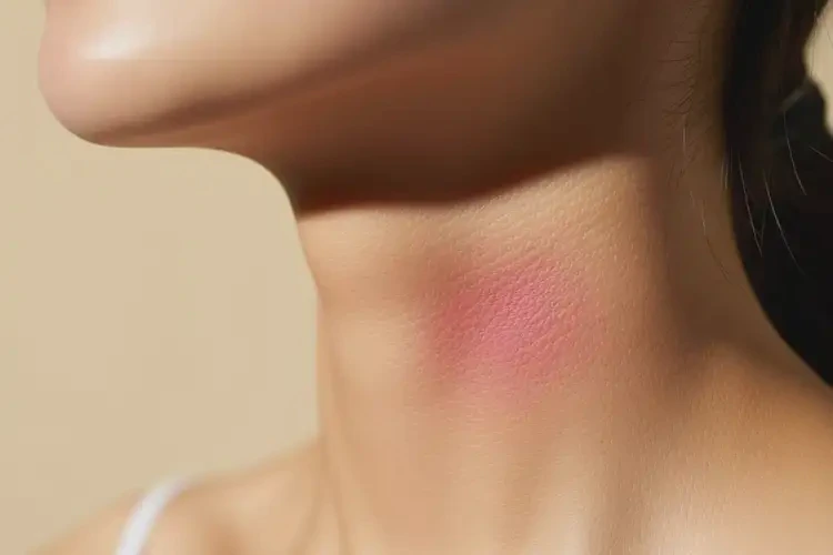 女生脖子上經(jīng)常起濕疹不管它會(huì)自己痊愈嗎(圖4)