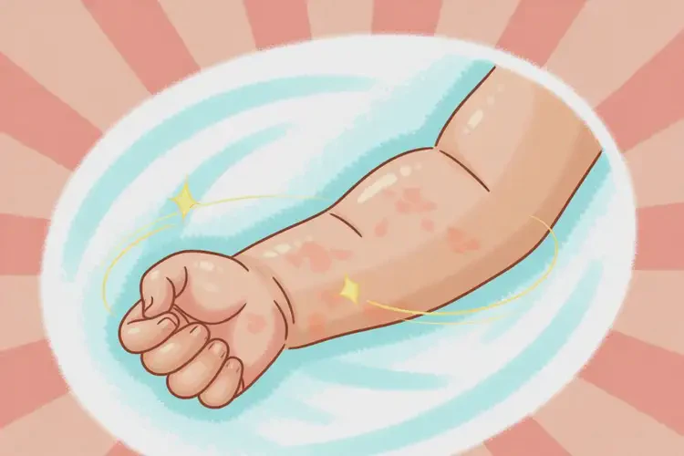 婴幼儿手臂偶尔长湿疹不管它会自己痊愈吗(图2)