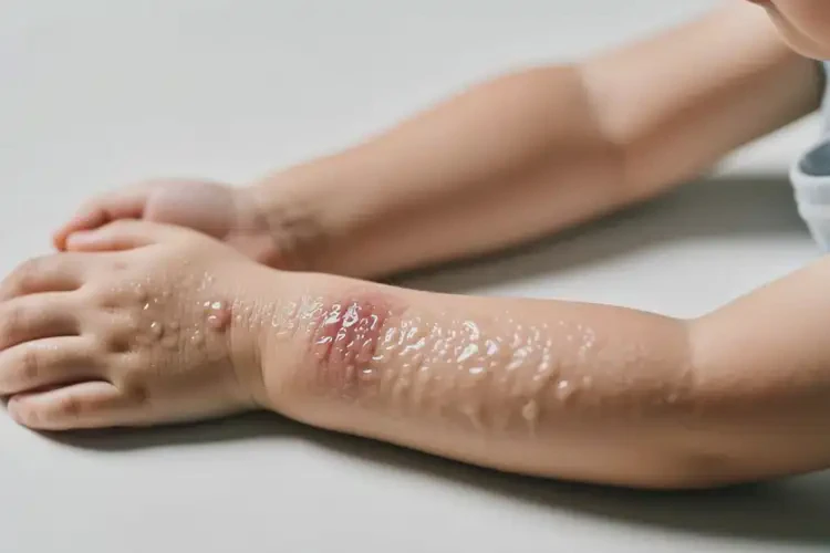 小孩手臂出濕疹能靠自己自愈嗎(圖1)