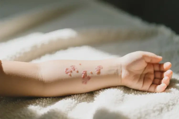 孩子手臂上偶爾起濕疹不管它會(huì)自己自愈嗎(圖2)