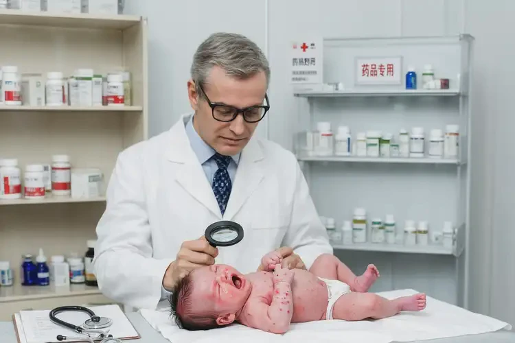 新生兒大腿起濕疹能徹底自愈嗎(圖1)