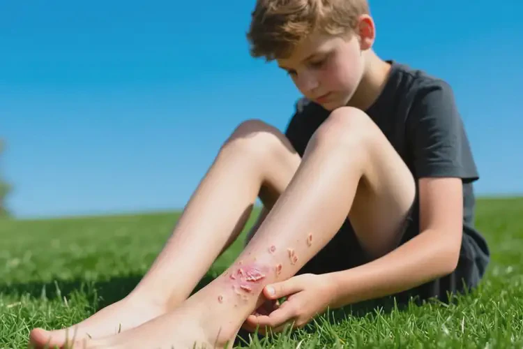 青少年四肢长湿疹不管它会自己痊愈吗(图1)