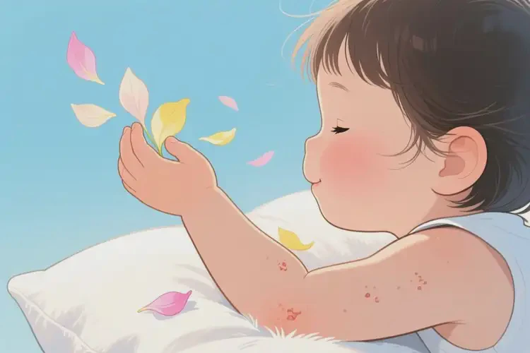 孩子身上容易起濕疹不管它會自己痊愈嗎(圖2)