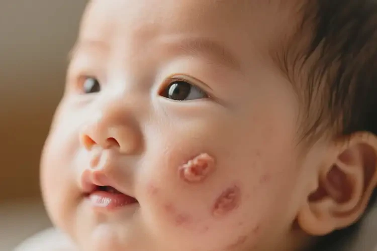 嬰幼兒面部出現(xiàn)濕疹可以徹底自愈嗎(圖4)