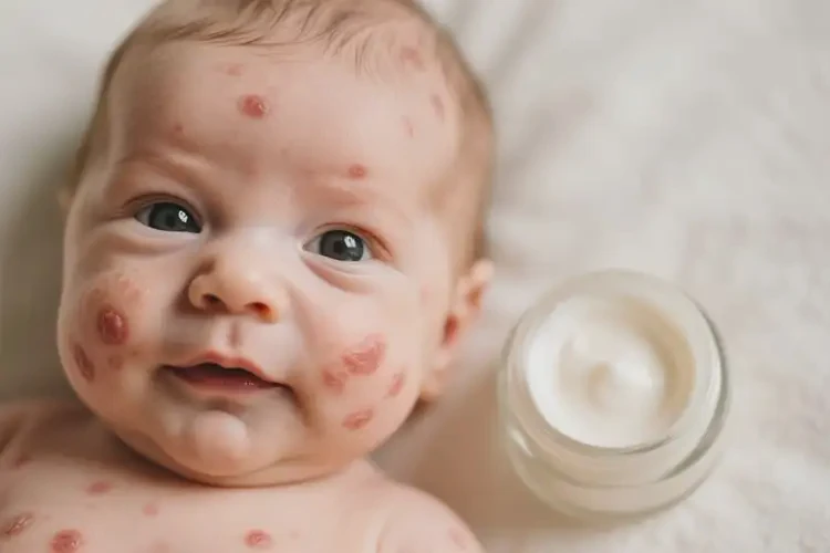 小儿面部长湿疹不管它会自己自愈吗(图2)