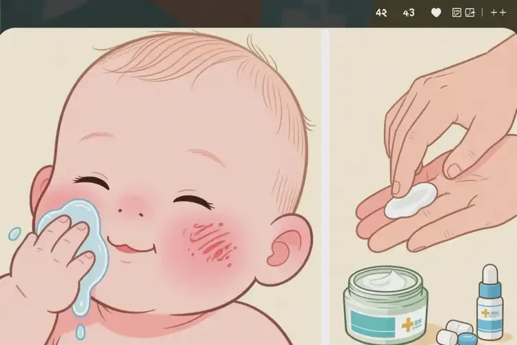 婴儿面部偶尔长湿疹能靠自己自愈吗(图4)