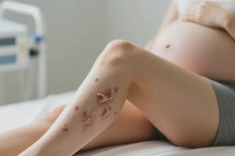 產婦小腿上偶爾長濕疹不管它會自己痊愈嗎(圖1)