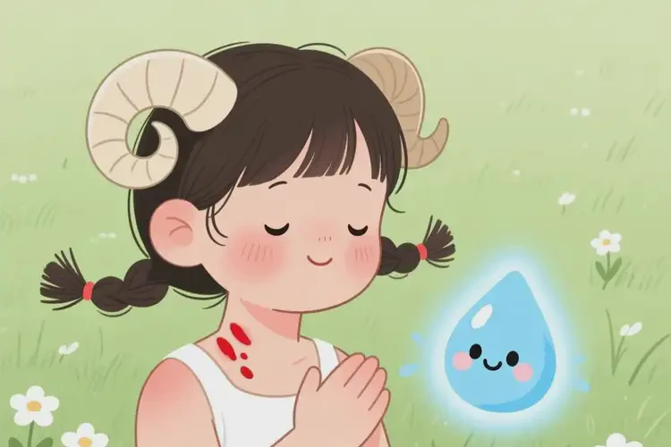 兒童脖子上長濕疹可不可以徹底自愈(圖3)