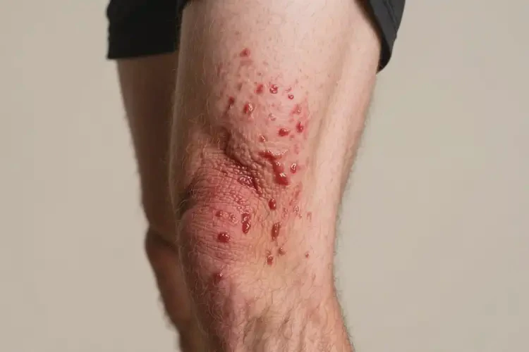 男人大腿容易長(zhǎng)濕疹不管它會(huì)自己好嗎(圖2)