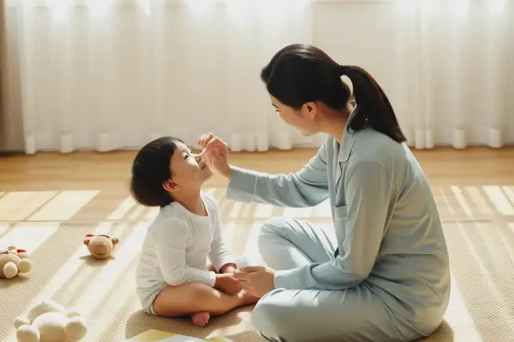 孩子臉上有濕疹不管它會(huì)自己好嗎(圖4)