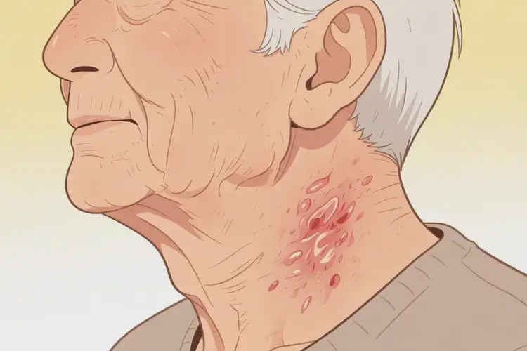 老年人脖子上起濕疹可以徹底自愈嗎(圖2)