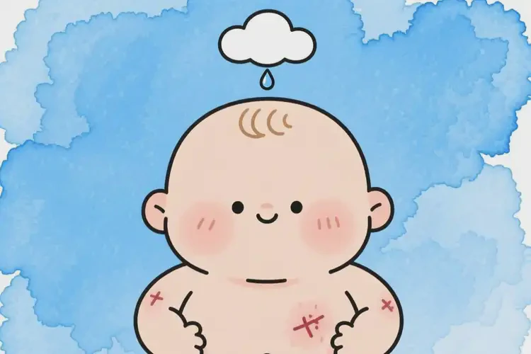 寶寶肚子起濕疹可以徹底自愈嗎(圖2)