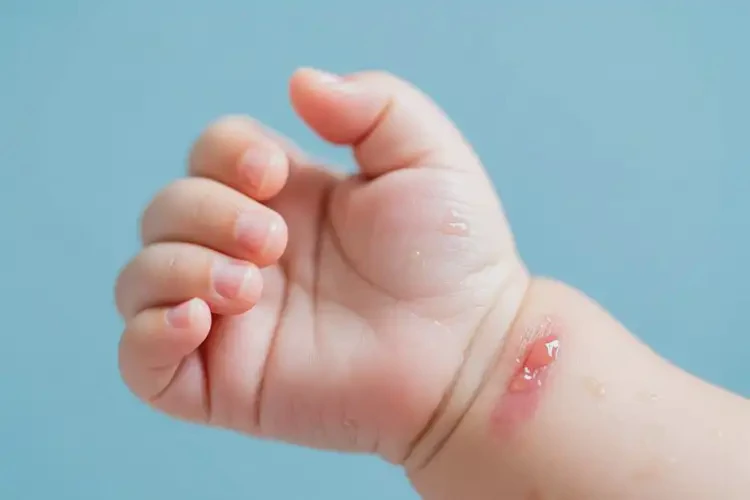 嬰兒手上長濕疹不管它會自己自愈嗎(圖1)