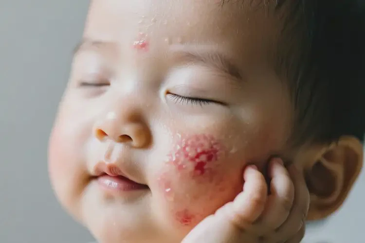 嬰幼兒臉上偶爾長濕疹可以徹底自愈嗎(圖3)