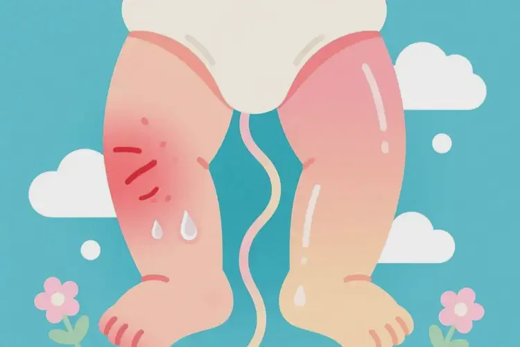 嬰兒大腿上出濕疹不管它會自己自愈嗎(圖2)
