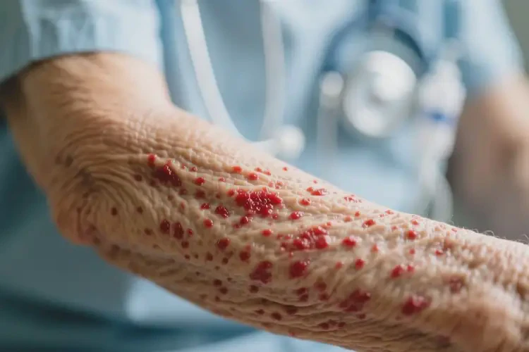 老年人全身有濕疹不管它會(huì)自己自愈嗎(圖4)