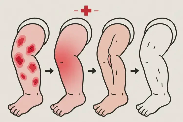 新生兒小腿偶爾起濕疹可以徹底自愈嗎(圖3)