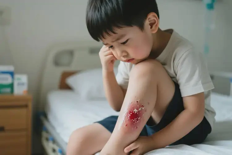 小孩小腿出湿疹不管它会自己好吗(图2)