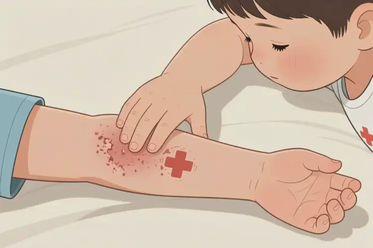 孩子手臂上容易起濕疹能夠徹底治愈嗎(圖3)