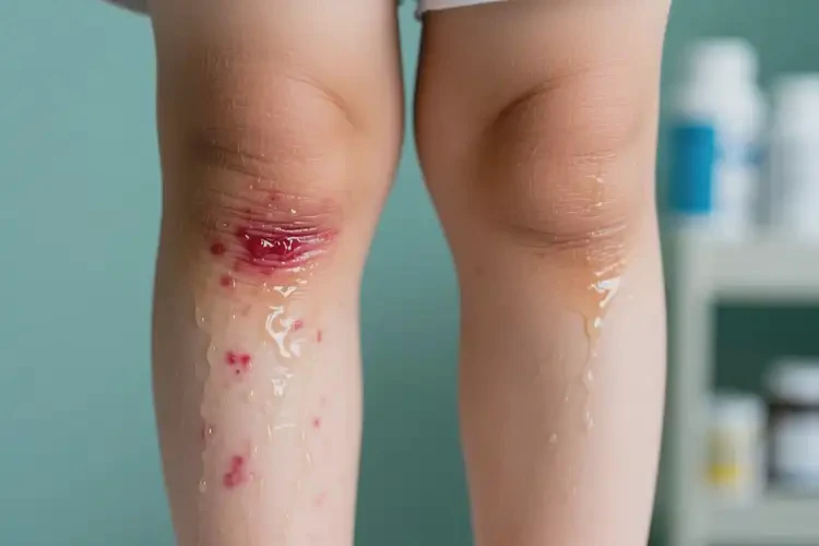 孩子小腿上偶爾起濕疹能靠自己自愈嗎(圖2)