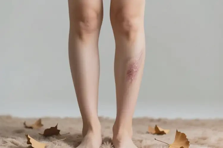 女人大腿上經(jīng)常長濕疹不管它會(huì)自己自愈嗎(圖1)