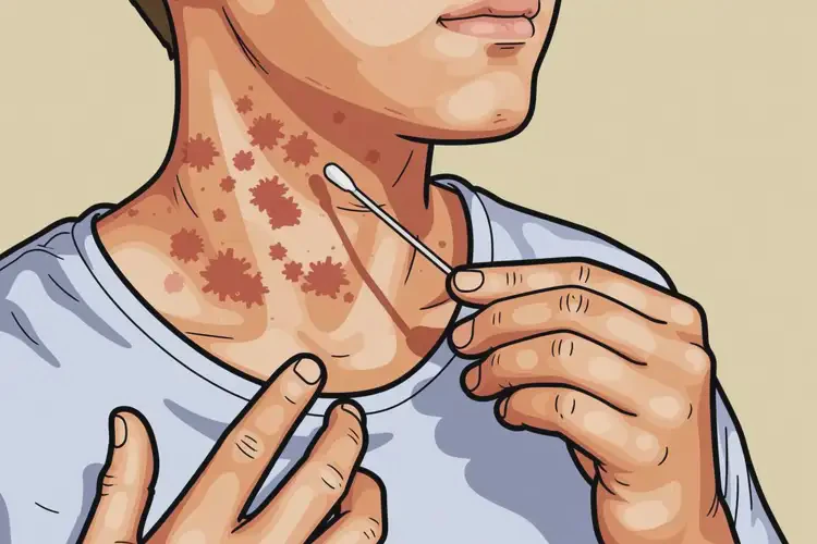 青少年脖子上出現(xiàn)濕疹不管它會(huì)自己痊愈嗎(圖2)