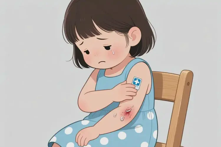 孩子手臂上长湿疹不管它会自己好吗(图3)