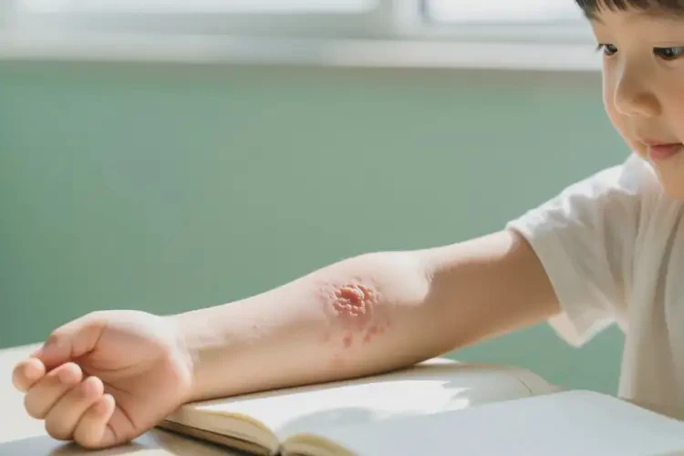 兒童手臂上出濕疹能靠自己自愈嗎(圖2)