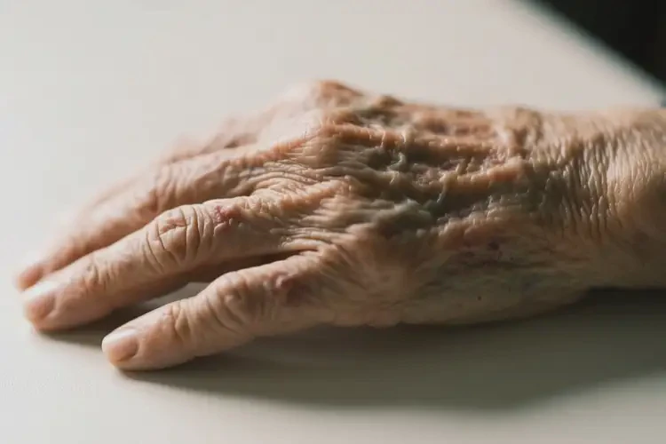 老年人手上出濕疹不管它會(huì)自己自愈嗎(圖2)
