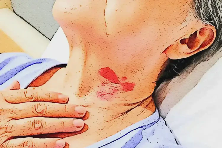 老年人脖子偶爾長濕疹能夠徹底治愈嗎(圖1)