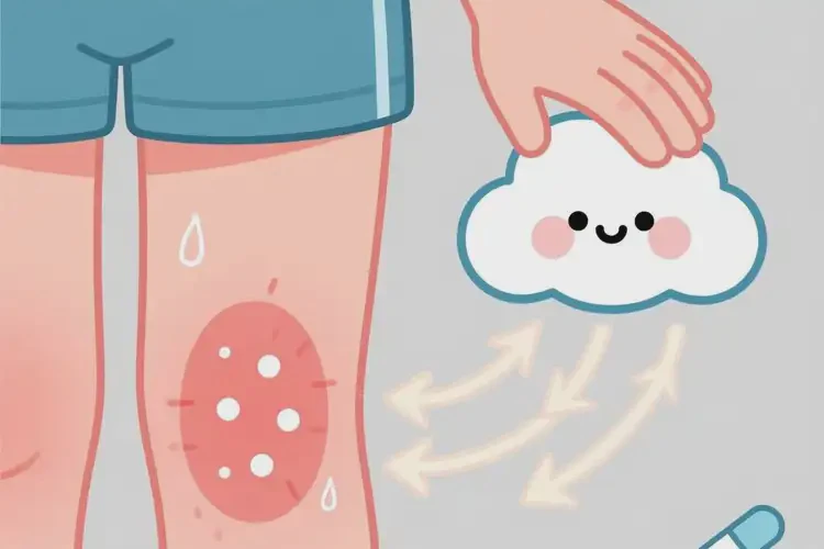 孩子大腿容易长湿疹能够彻底治愈吗(图1)