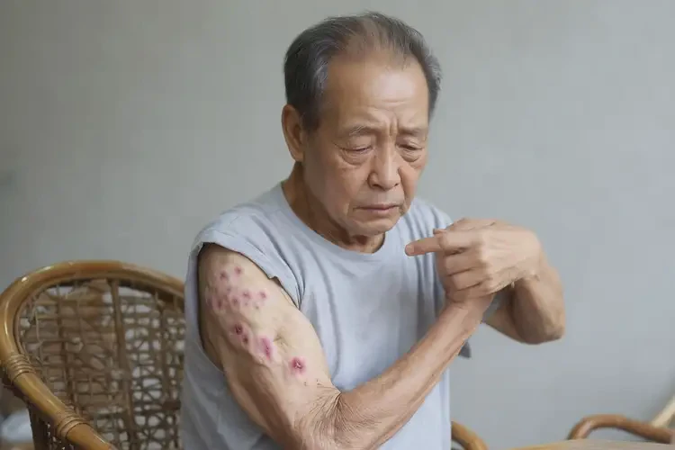 老年人手臂偶爾起濕疹不管它會自己好嗎(圖4)