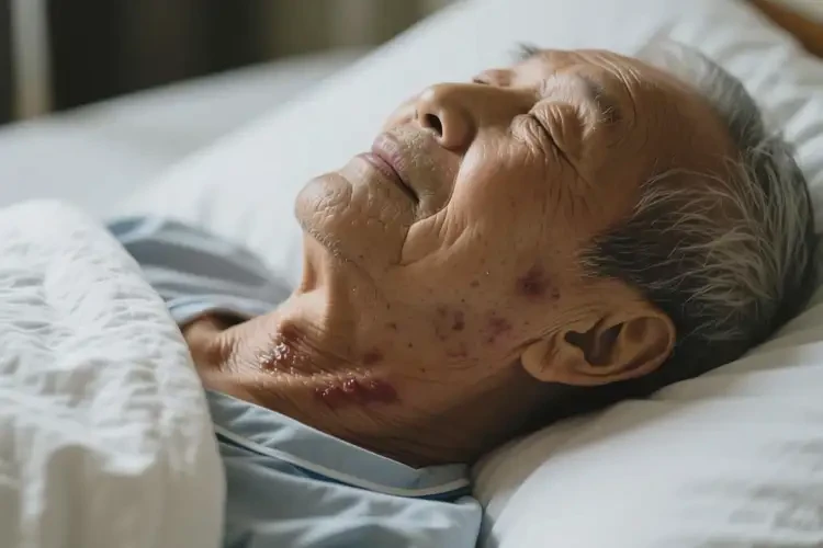 高齡老人脖子經(jīng)常起濕疹不管它會自己痊愈嗎(圖1)