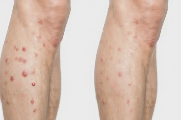 男性大腿偶尔起湿疹能靠自己自愈吗(图2)